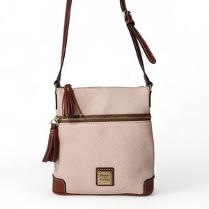 Dooney & Bourke Blush Pink Pebbled Leather Crossbody Bag EUC!!